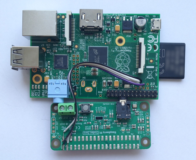 Wires from P5 to Codec Zero